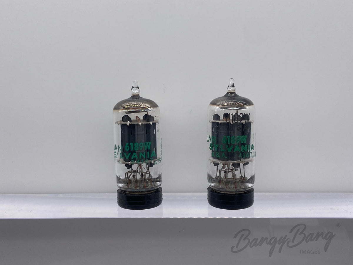 Matched Pair Sylvania 6189W/12AU7WA/ECC83 Vacuum Audio Tube