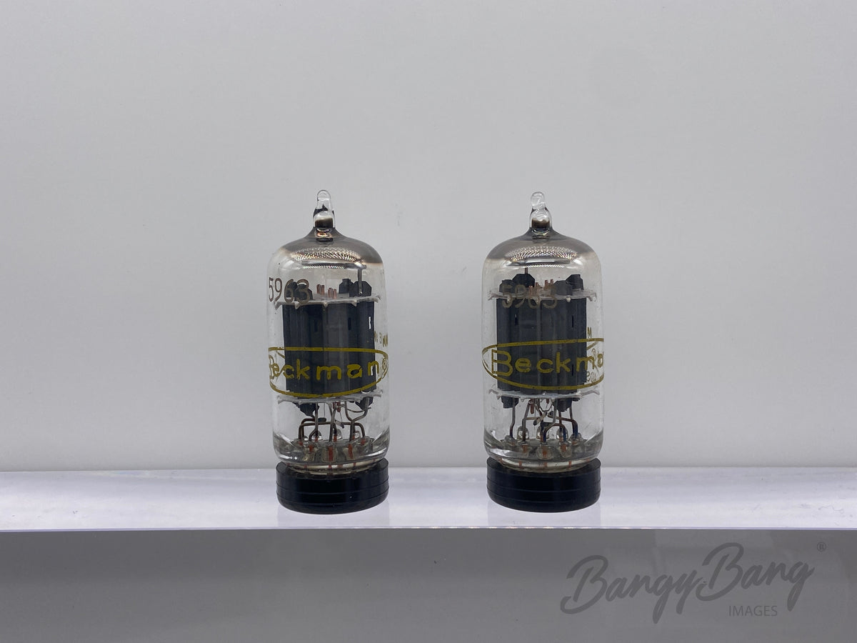 Matched Pair Beckman 5963/12AU7/ECC83 Vacuum Audio Tube