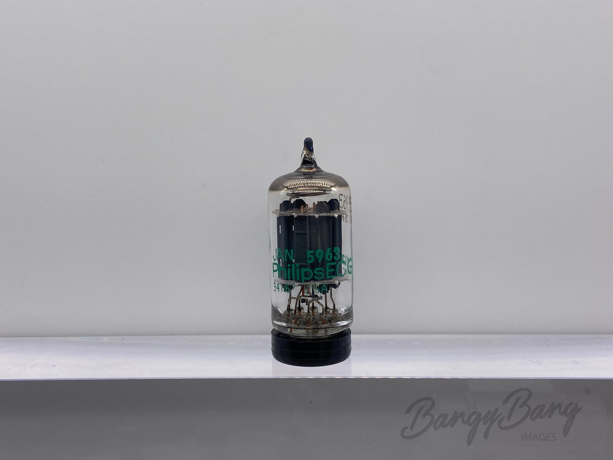 Vintage Philips ECG Ridge Plate 5963/12AU7/ECC83 Vacuum Audio Tube