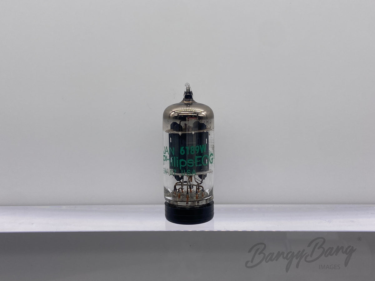 Vintage Philips ECG Ridge Plate 6189W/12AU7A/ECC83 Vacuum Audio Tube