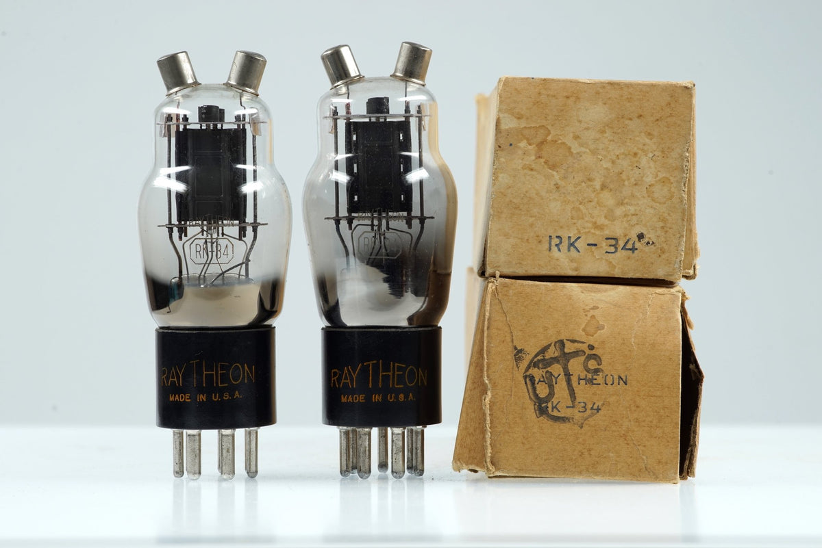RK-34 Raytheon Audio Vacuum Tube Valve