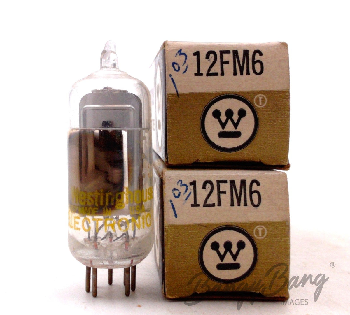 12FM6 Westinghouse Audio Vacuum Tube Valve