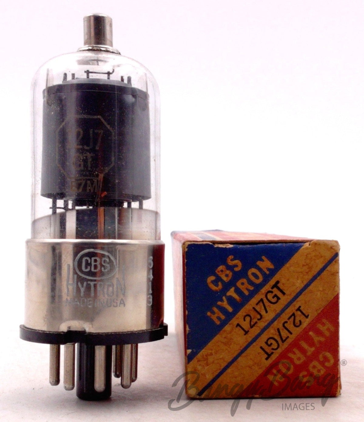 12J7GT CBS Hytron Audio Vacuum Tube Valve