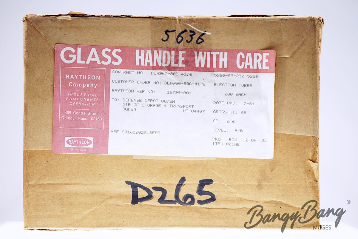 5636 Raytheon Audio Vacuum Tube Valve