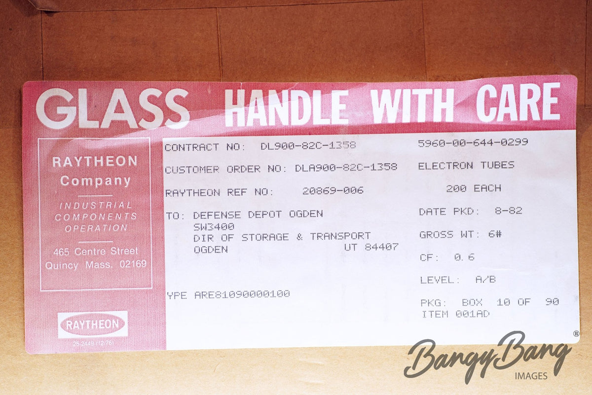 6418 Raytheon Audio Vacuum Tube Valve