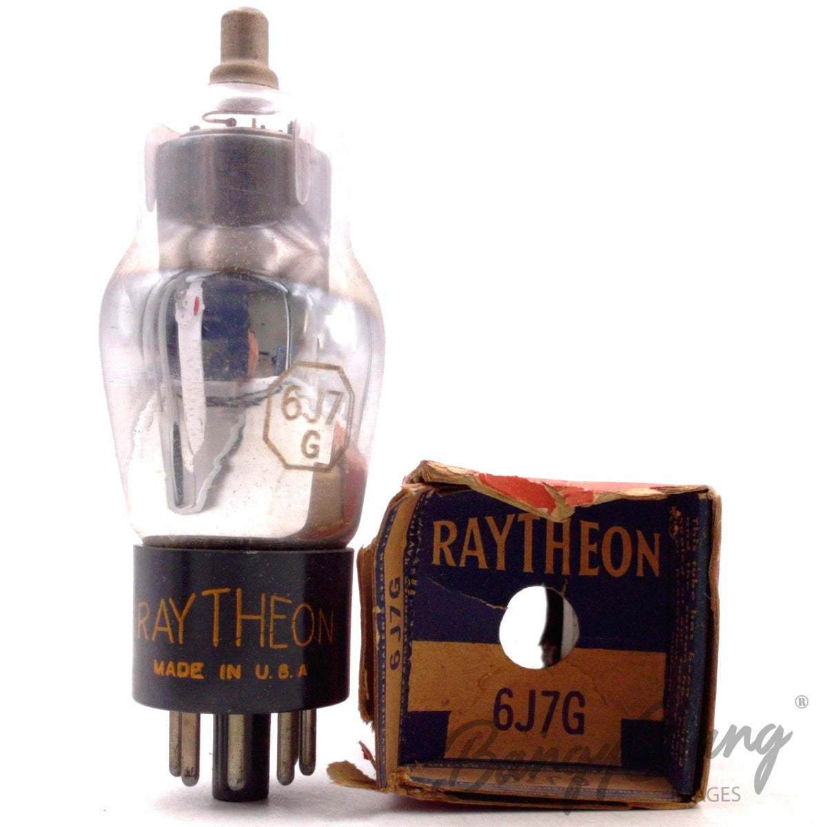 6J7G Raytheon Audio Vacuum Tube Valve