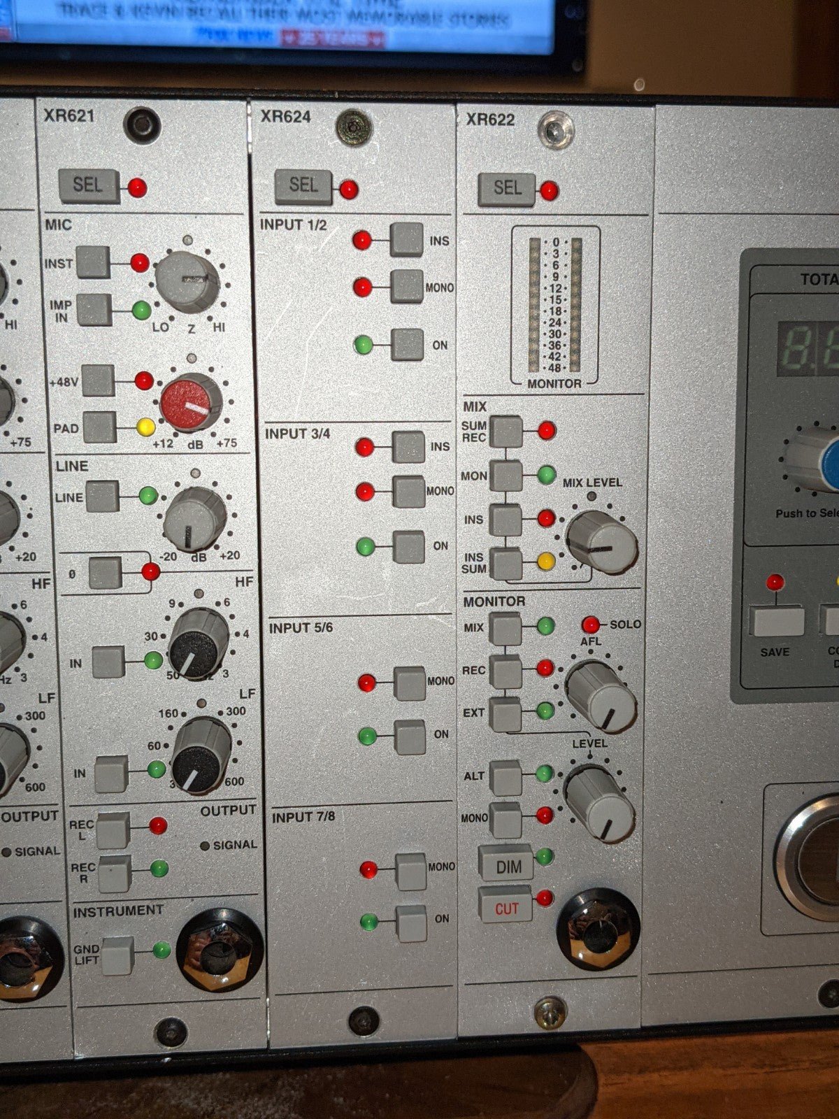 SSL XR621 X-Rack Mic Amp Module ＋ Mynx SSL XR621 X-Rack Mic Pre Module #513948/24 (Used) - Vintage King