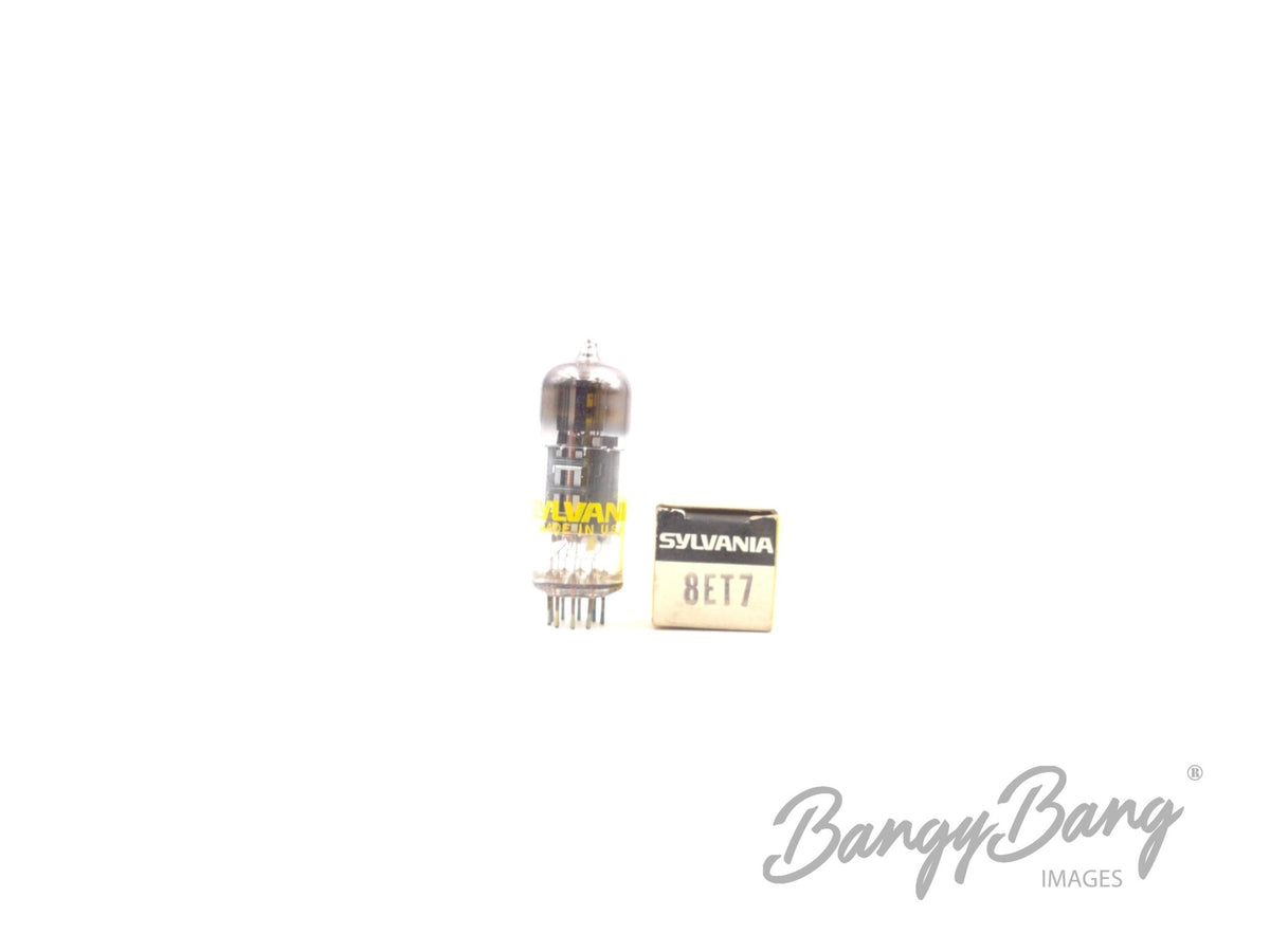 Vintage Sylvania 8ET7 Duo Diode Pentode TV Receiver Valve- BangyBang Tubes - Bangybang-SYLVANIA